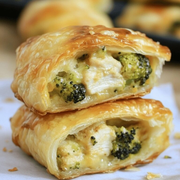 Cheesy Chicken And Broccoli Puffs Recipe