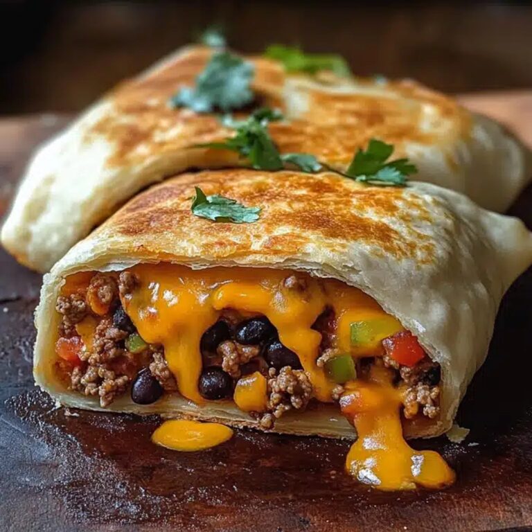 Loaded Taco-Stuffed Cheesy Pockets Recipe