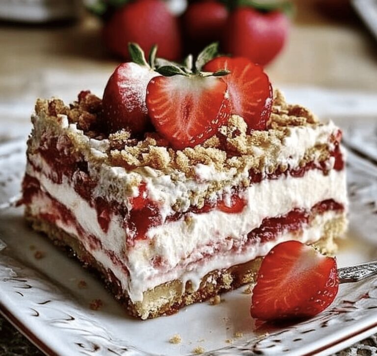 Dreamy Strawberry Cheesecake Lasagna Recipe