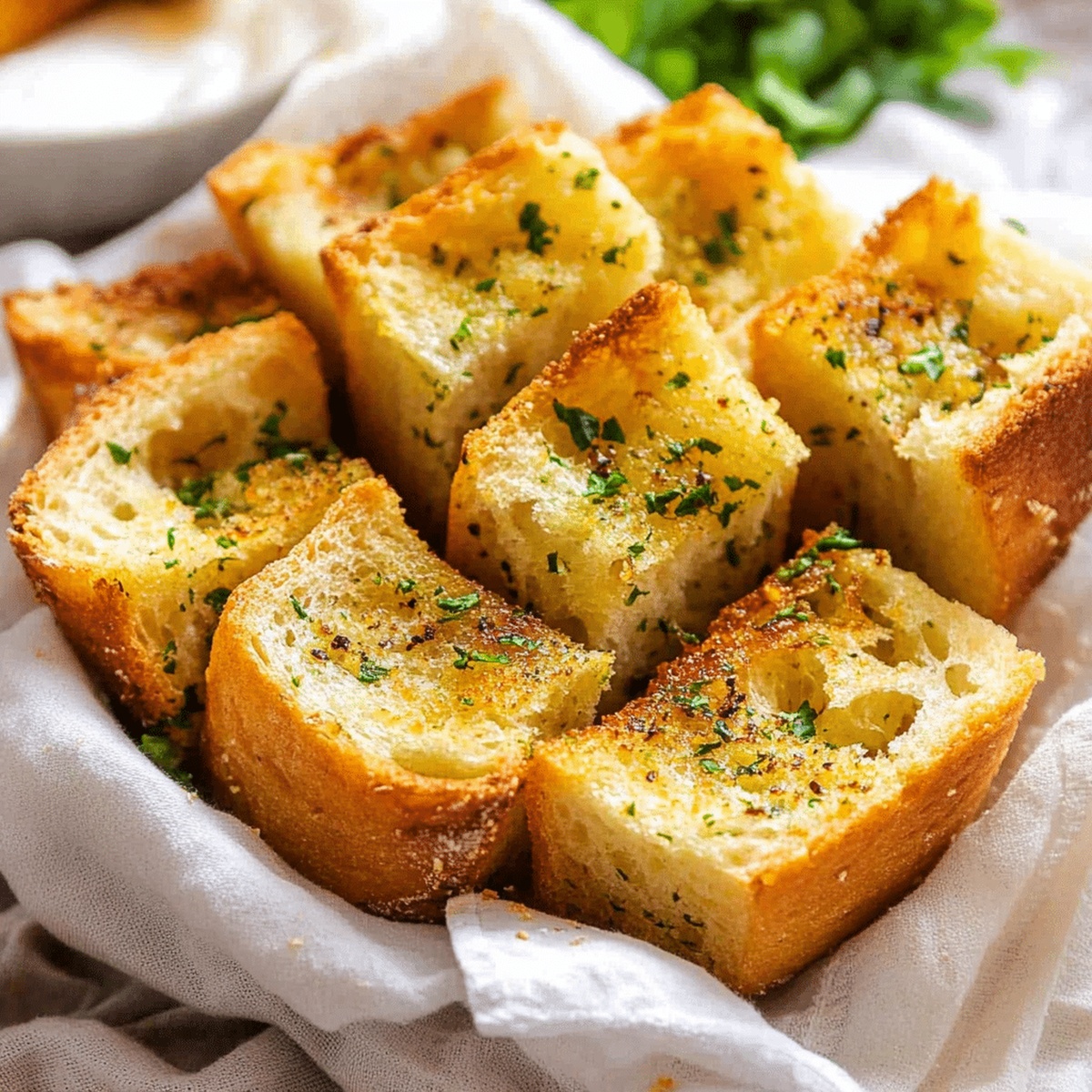 Crispy Air Fryer Garlic Bread Recipe