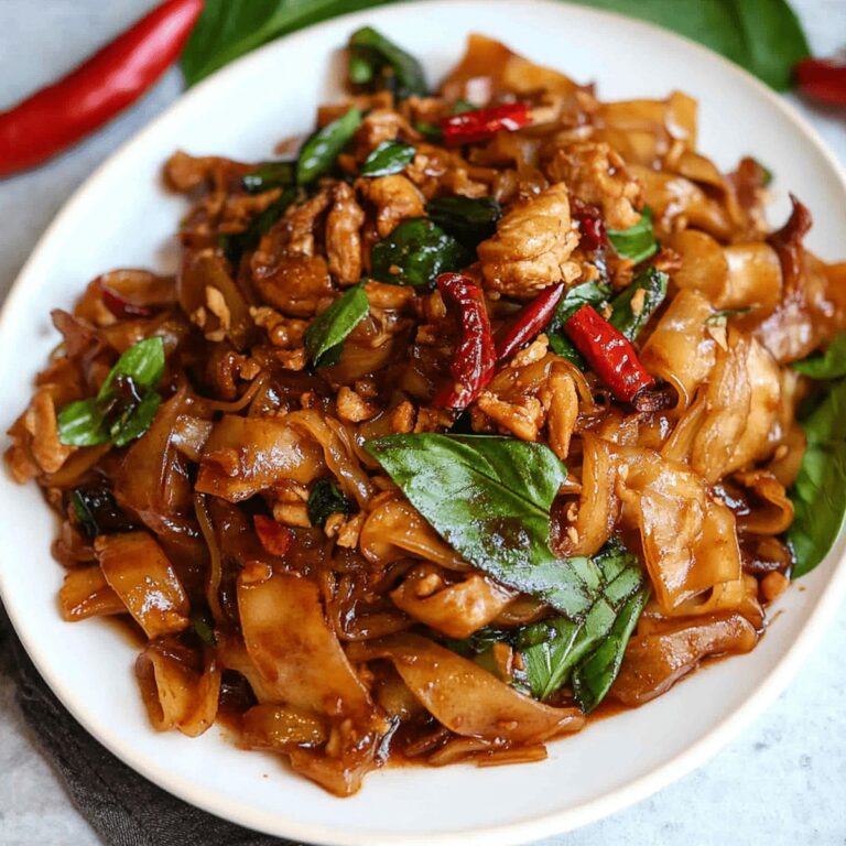 Spicy Thai Drunken Noodles (Pad Kee Mao) Recipe