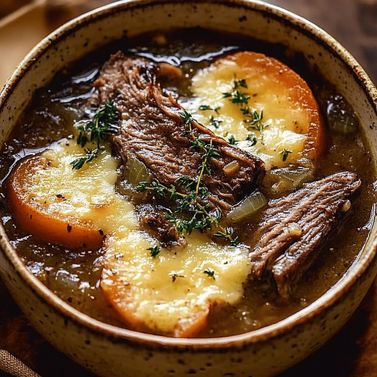 Hearty French Onion Beef Short Rib Soup Recipe