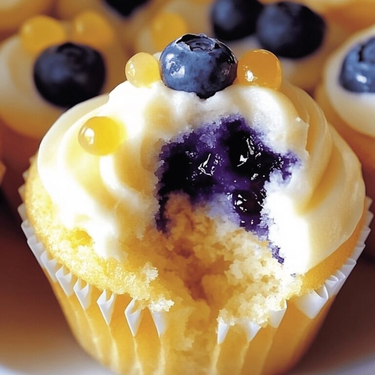 Bright Lemon Blueberry Cupcakes Recipe