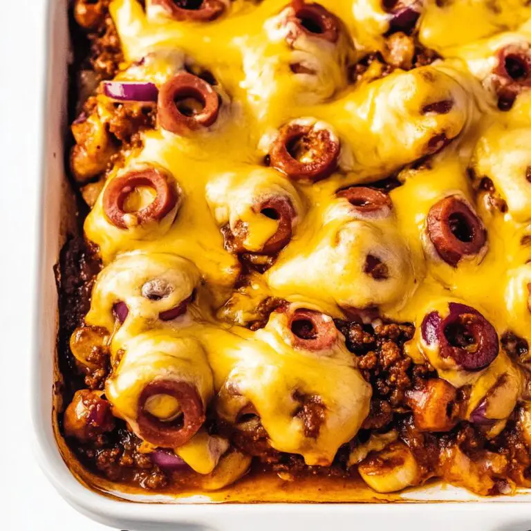 Hearty Chili Hot Dog Casserole Recipe