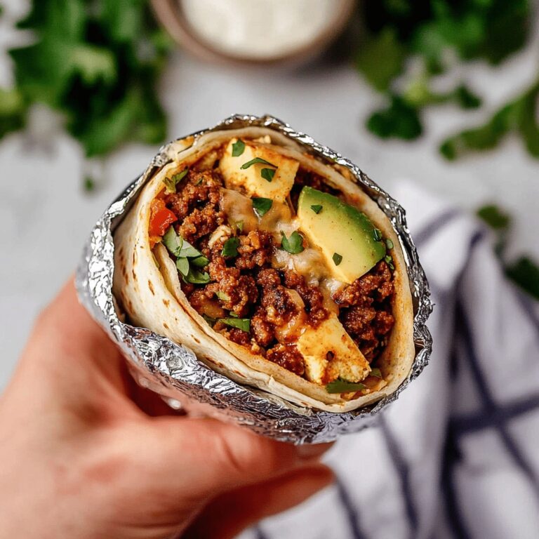 Hearty Chorizo Breakfast Burrito Recipe