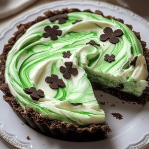 Vibrant Shamrock Swirl Pie Recipe