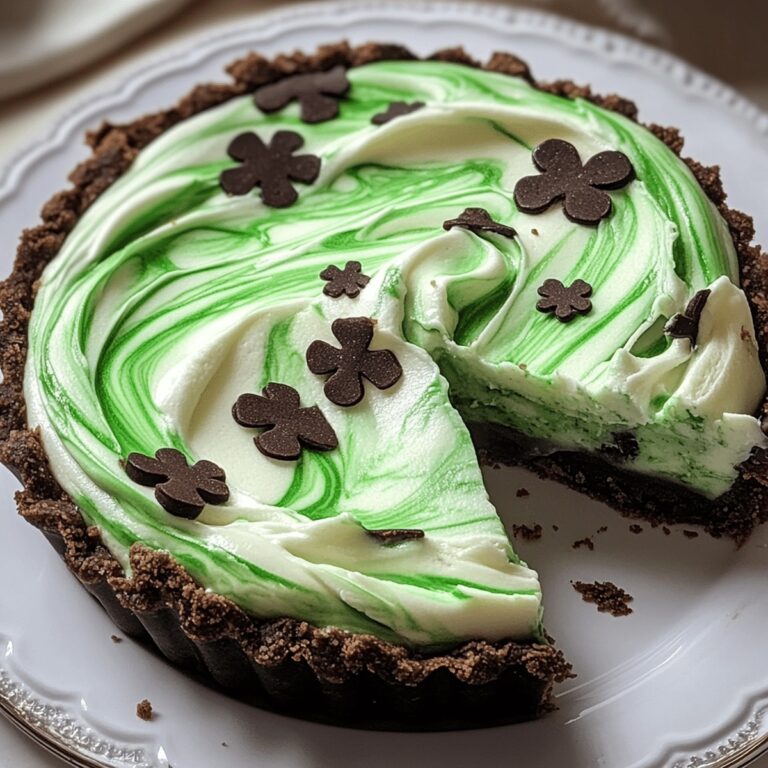 Vibrant Shamrock Swirl Pie Recipe