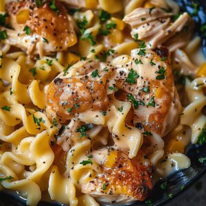 Comforting Chicken & Noodles Crock Pot Recipe