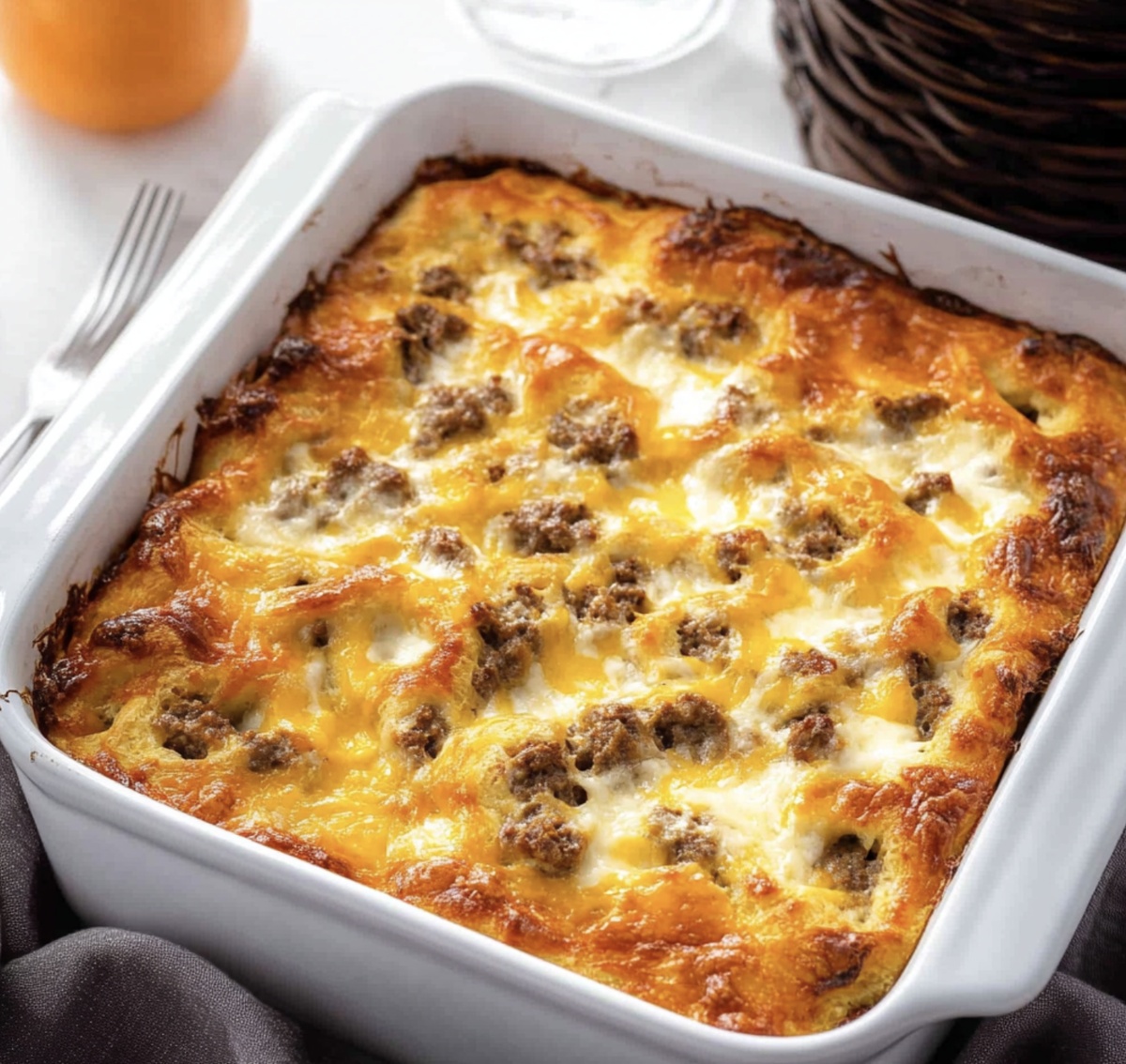 Hearty Crescent Roll Breakfast Casserole Recipe