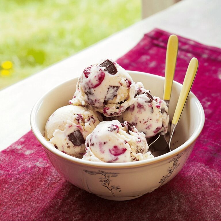 Indulgent Brandied Cherry-And-Chocolate Chunk Ice Cream Recipe