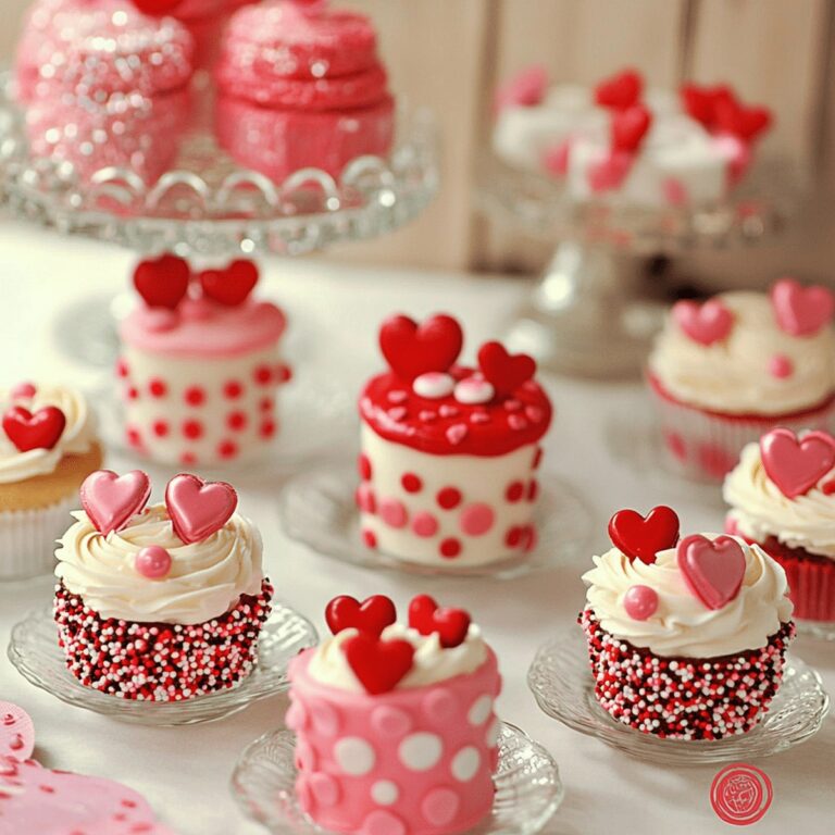 Romantic Valentines Day Mini Cakes Recipe