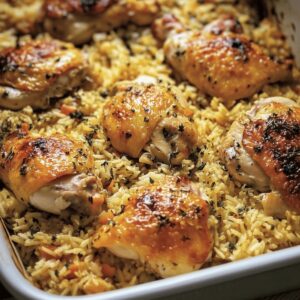 Oven Baked Chicken And Rice Recipe