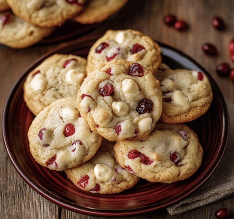 Festive White Chocolate Cranberry Cookies Recipe