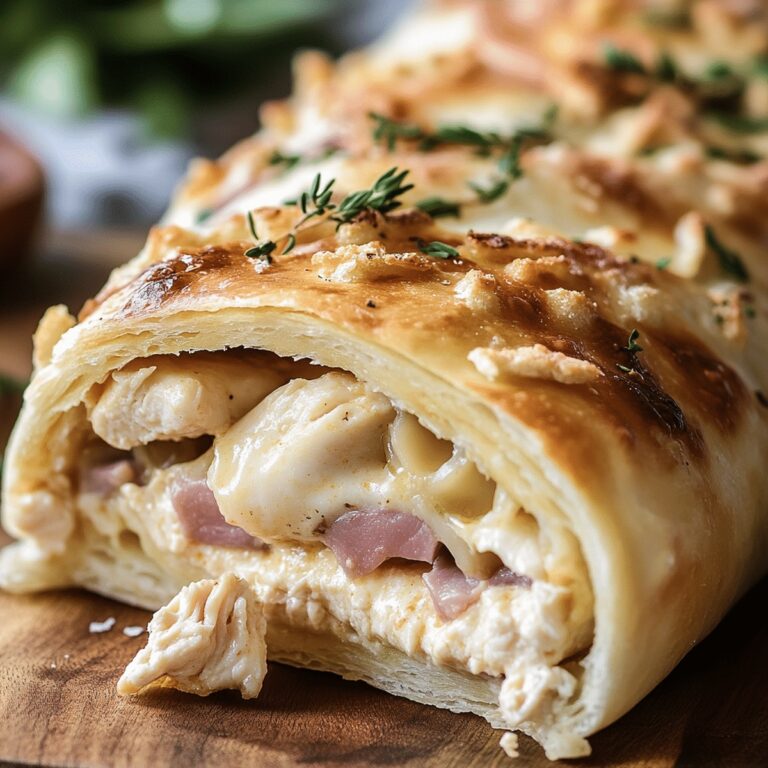 Chicken Cordon Bleu Stromboli Recipe