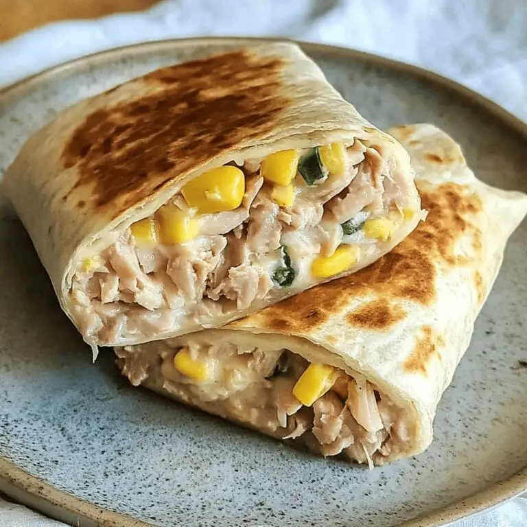 Cheesy Tuna Melt Wrap Recipe