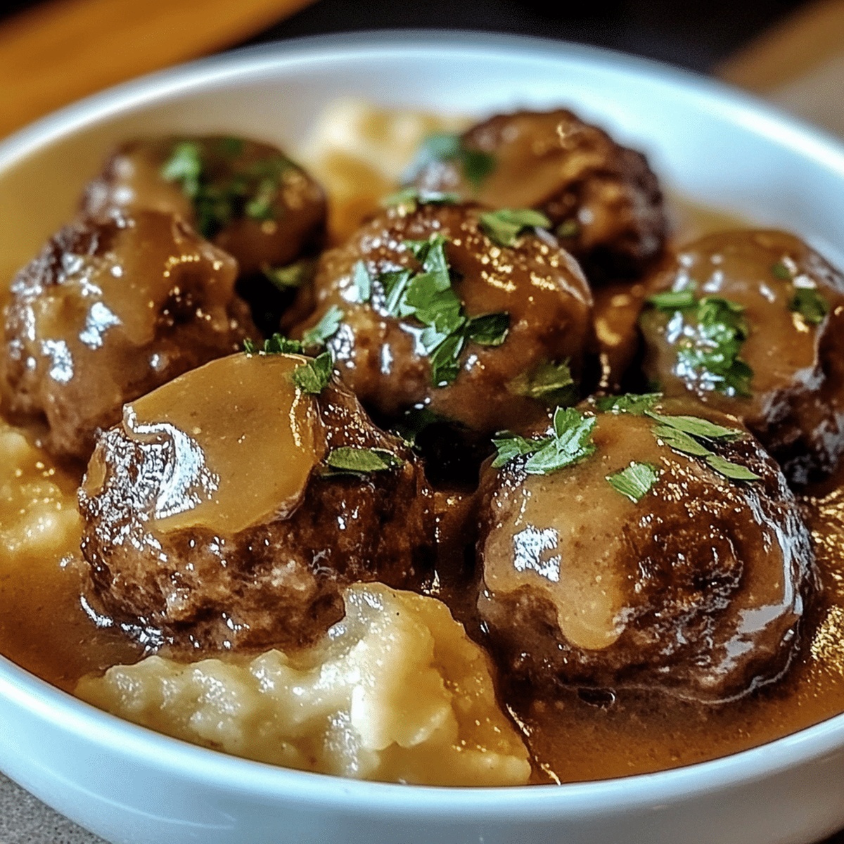 Hearty Crock Pot French Onion Beef Meatballs Recipe