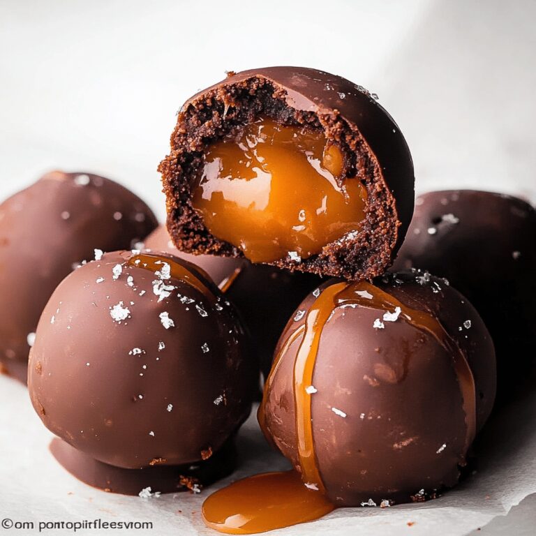 Salted Caramel Brownie Truffles Recipe