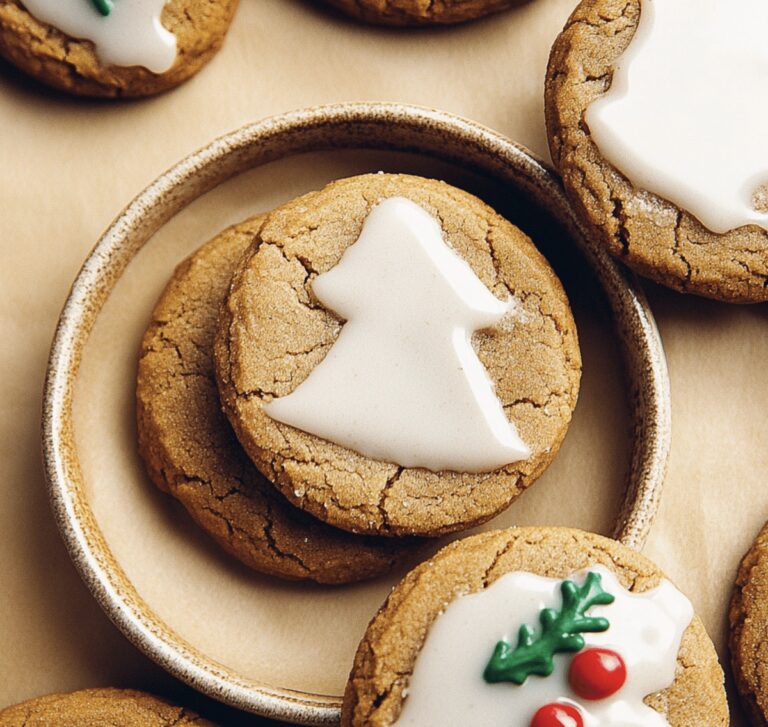Moist Gingerbread Cookies With Maple Glaze Recipe