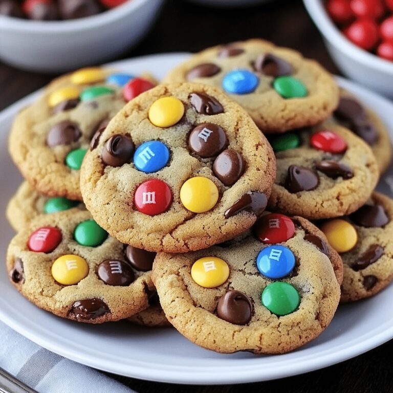 Soft And Chewy M&M Chocolate Chip Cookies With Pudding Recipe