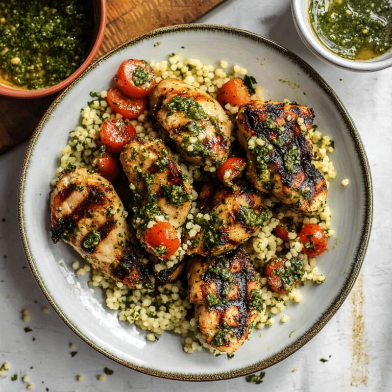 Grilled Chimichurri Chicken With Couscous Salad Recipe