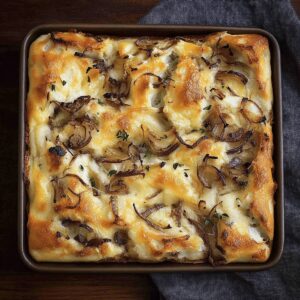 Cheesy Onion Focaccia Bread Recipe
