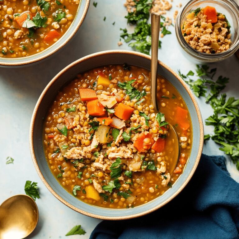 Hearty Turkey Lentil Soup Recipe