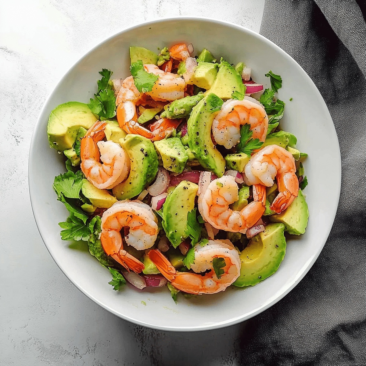 Zesty Shrimp Avocado Salad Recipe