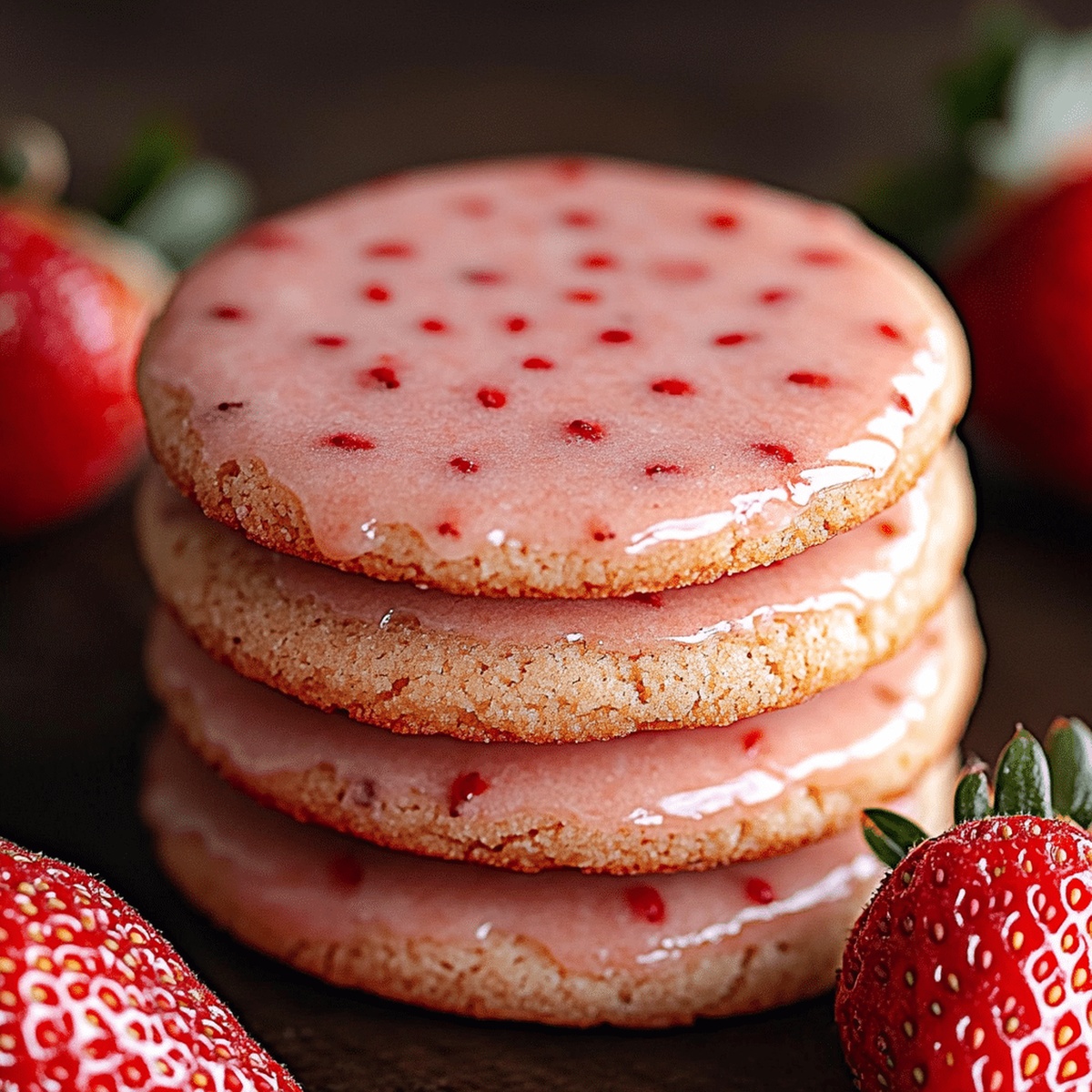 Melt-In-Your-Mouth Strawberry Cookies Recipe