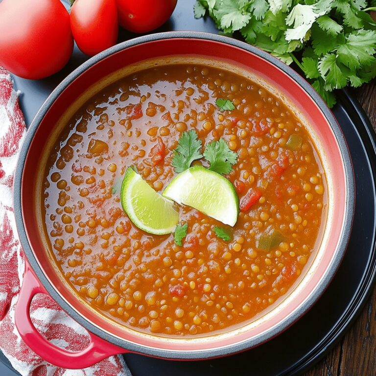 Hearty Mexican Lentil Soup Recipe
