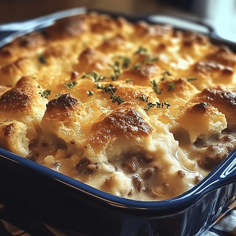 Biscuits And Gravy Hashbrown Breakfast Casserole Recipe