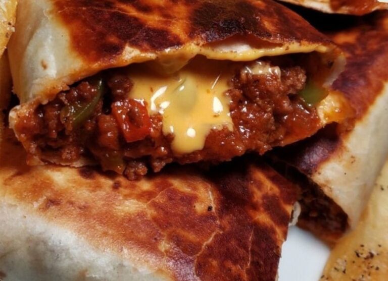 Sloppy Joe Grilled Burritos Recipe