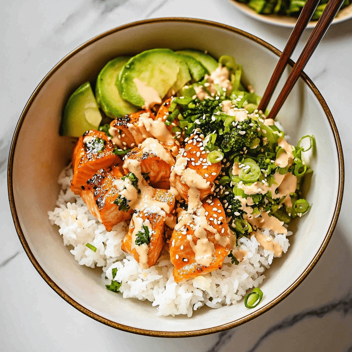 Crispy Salmon & Rice Bowl Recipe