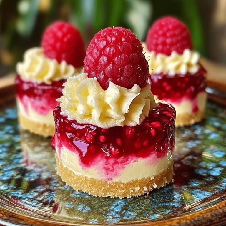 Tangy Mini Lemon Raspberry Cheesecakes Recipe