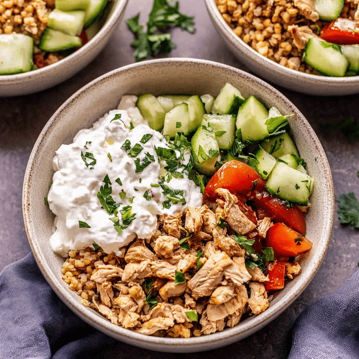 Vibrant Greek Chicken Bowls Recipe