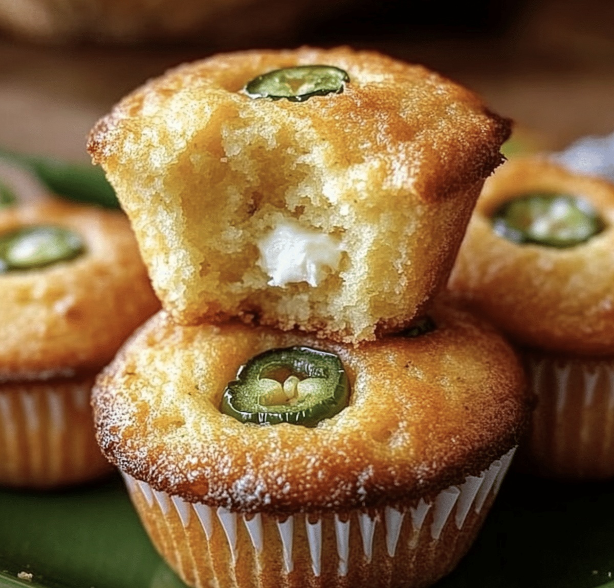 Jalapeno Cornbread Muffins With Cream Cheese Filling Recipe