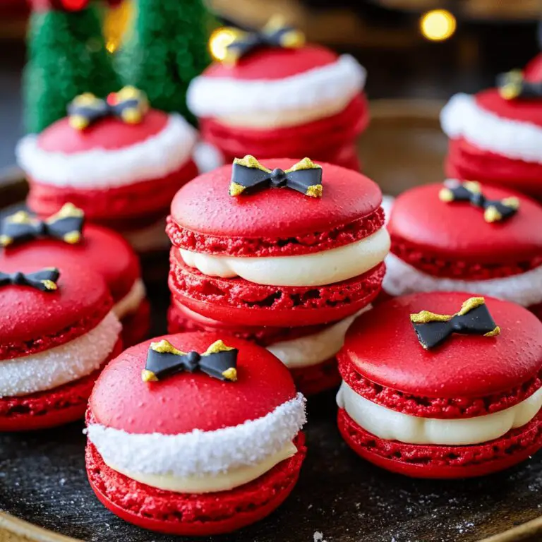 Santa Claus Macarons Recipe
