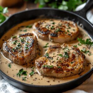Tender Garlic Pork Chops Recipe
