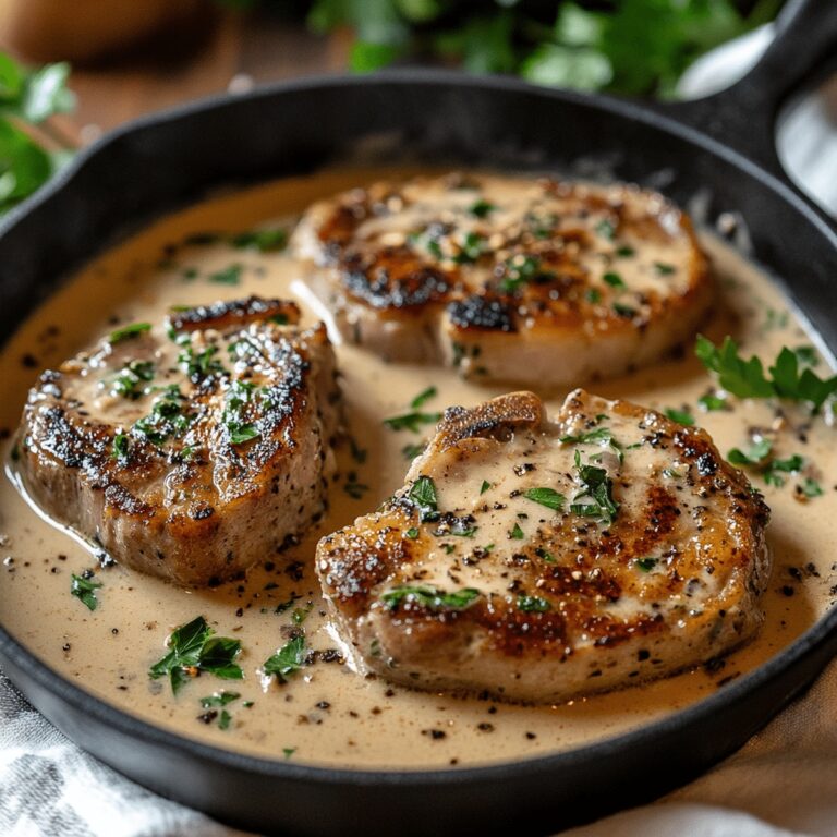 Tender Garlic Pork Chops Recipe