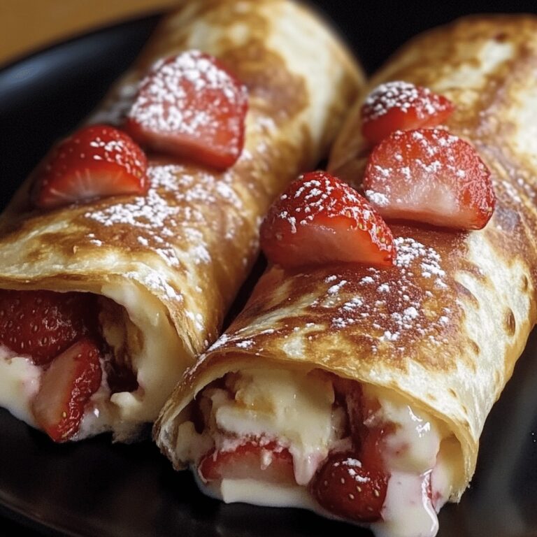 Crispy Strawberry Cheesecake Chimichangas Recipe