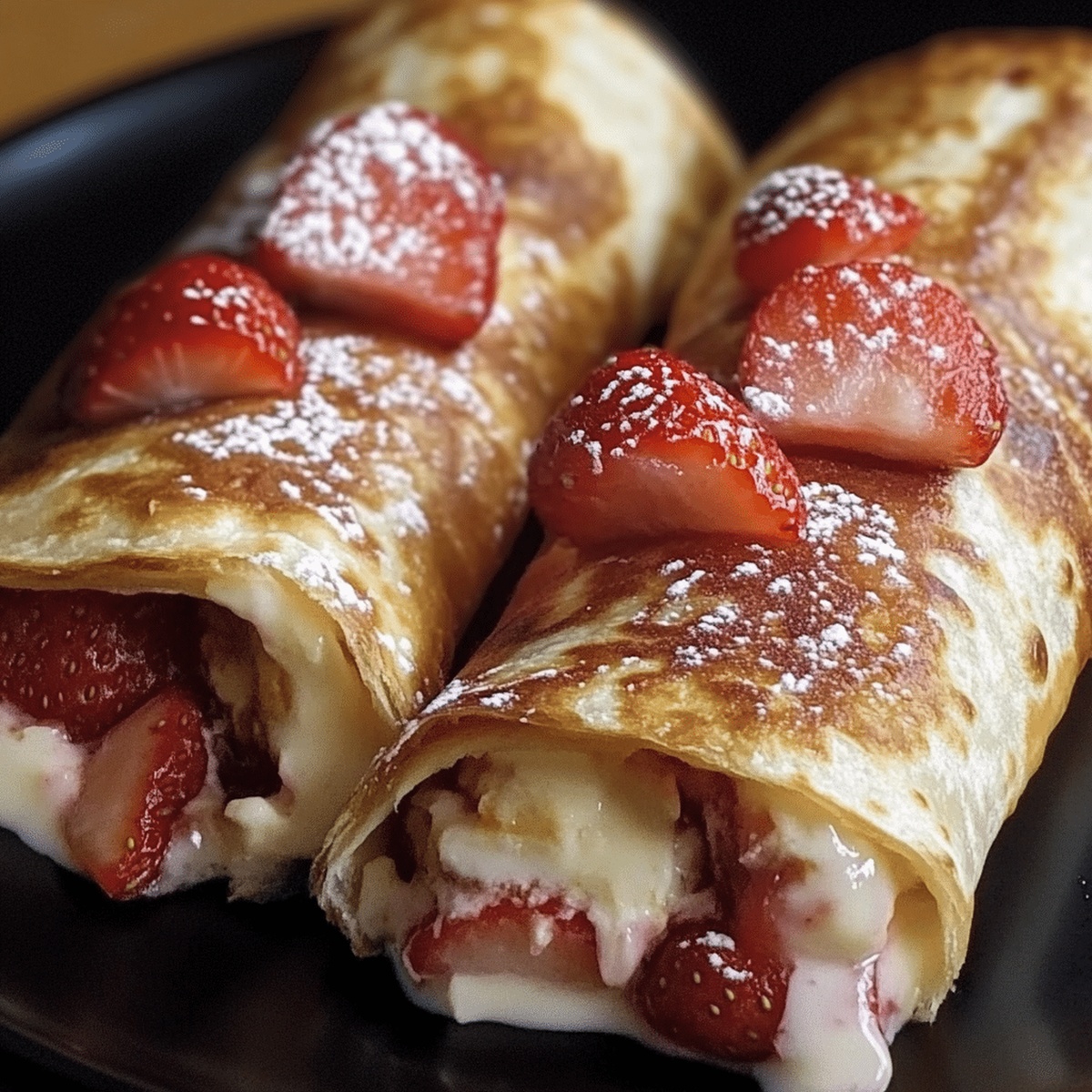 Crispy Strawberry Cheesecake Chimichangas Recipe
