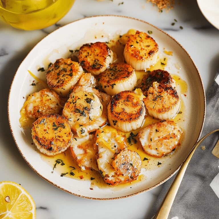 Lemon Butter Scallops Recipe