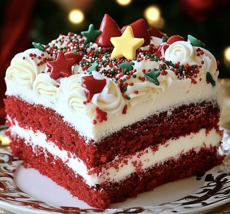 Christmas Red Velvet Poke Cake Recipe