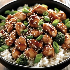 Crispy High Protein Sesame Chicken Recipe