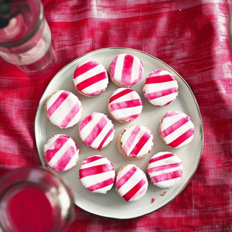 Festive Striped Peppermint Sandwich Cookies Recipe