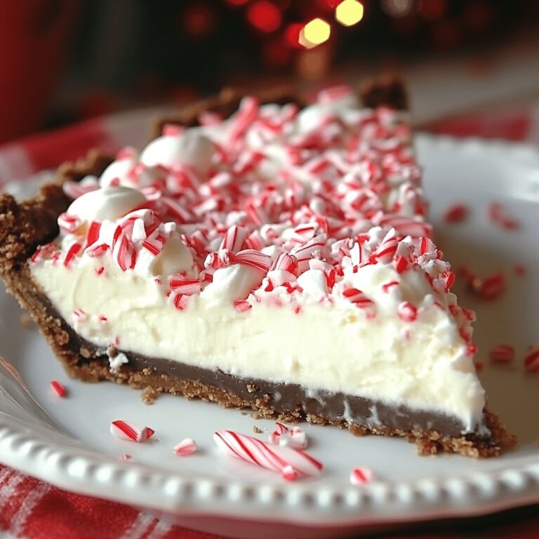 No-Bake Candy Cane Pie Recipe
