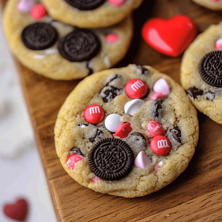 Romantic Valentines Day Oreo M&Ms Cookies Recipe