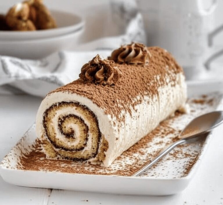 No-Bake Vanilla Tiramisu Roll Recipe