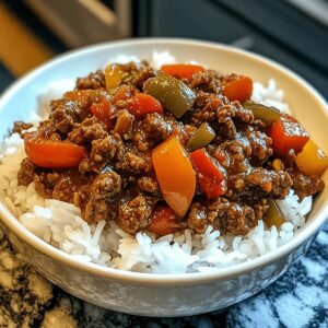 Beef And Pepper Rice Bowl Recipe