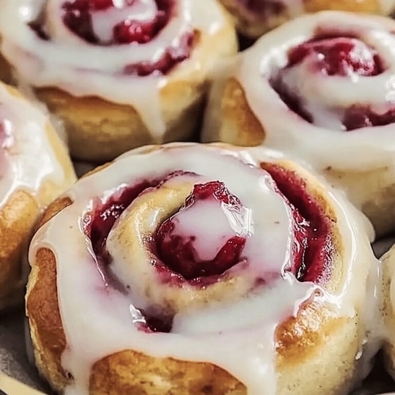 Luscious Raspberry Cinnamon Rolls With Lemon Glaze Recipe