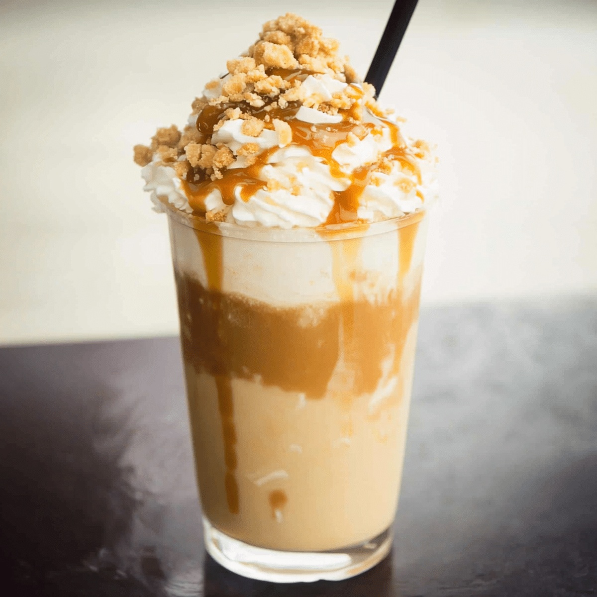 Indulgent Caramel Ribbon Crunch Frappuccino Recipe